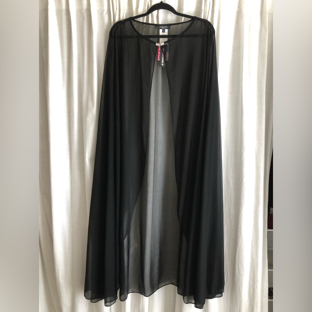 Evening  Dress Long Chiffon Cape